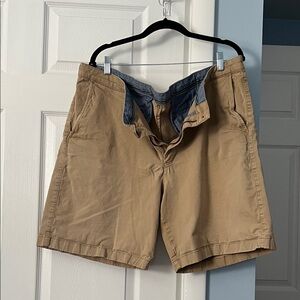 LL Bean Men's Lakewashed® Stretch Khaki Shorts, 9" - Size 42